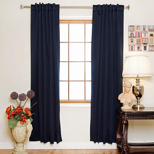 120 Inch Curtains Navy Amazon Com