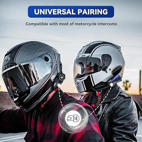 Miniatura 7 de LEXIN G2P - Auriculares Bluetooth para casco de motocicleta, sistemas de comunicación de intercomunicación de grupo, radio FM6