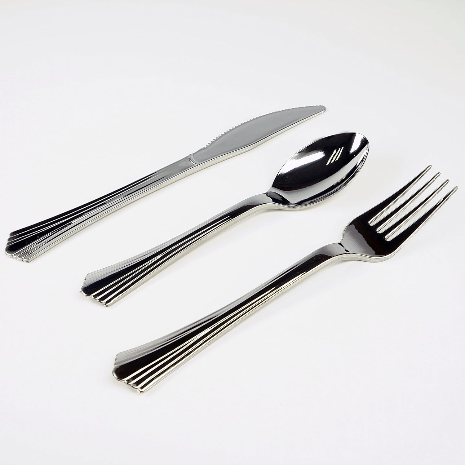 TABLECLOTHSFACTORY 40 sets Disposable Plastic Utensils