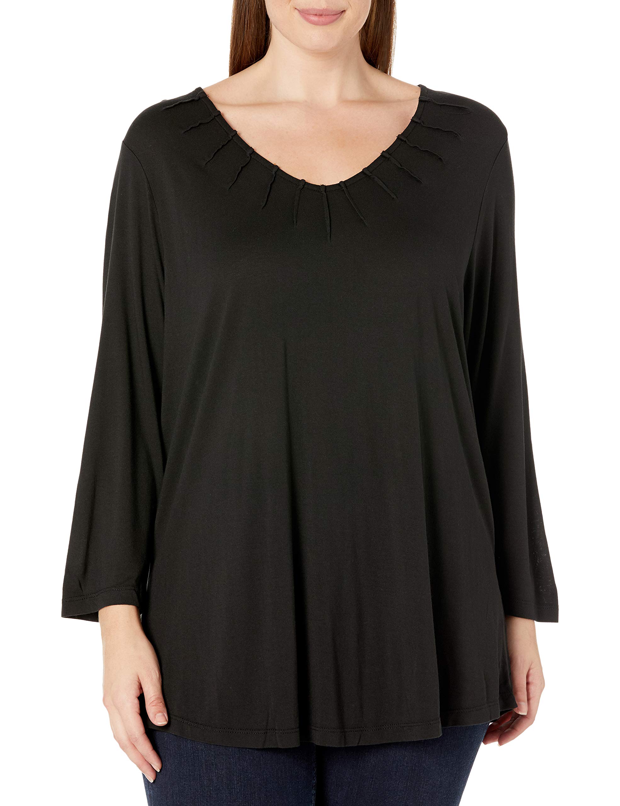 Aventura Women's Plus Size Teagan 3/4 Sleeve Top