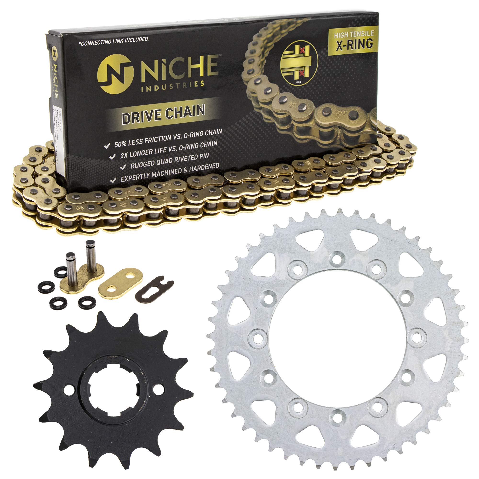 Amazon.com: NICHE Drive Sprocket Chain Combo for Honda XR600R