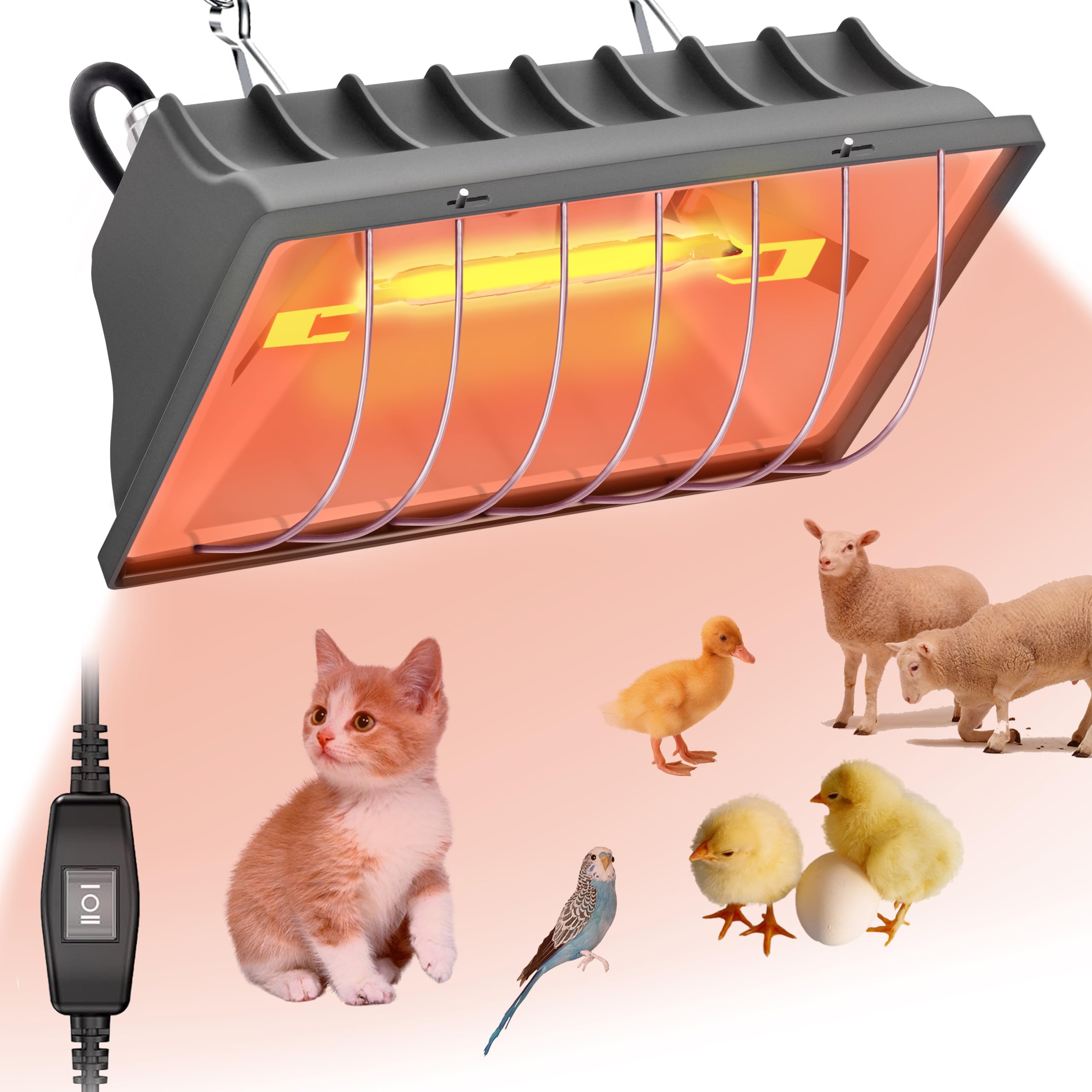BUMP OF CHICKEN　LAMP Amazon.com: LUCKY HERP Infrared Heat Lamp for Chickens - 250