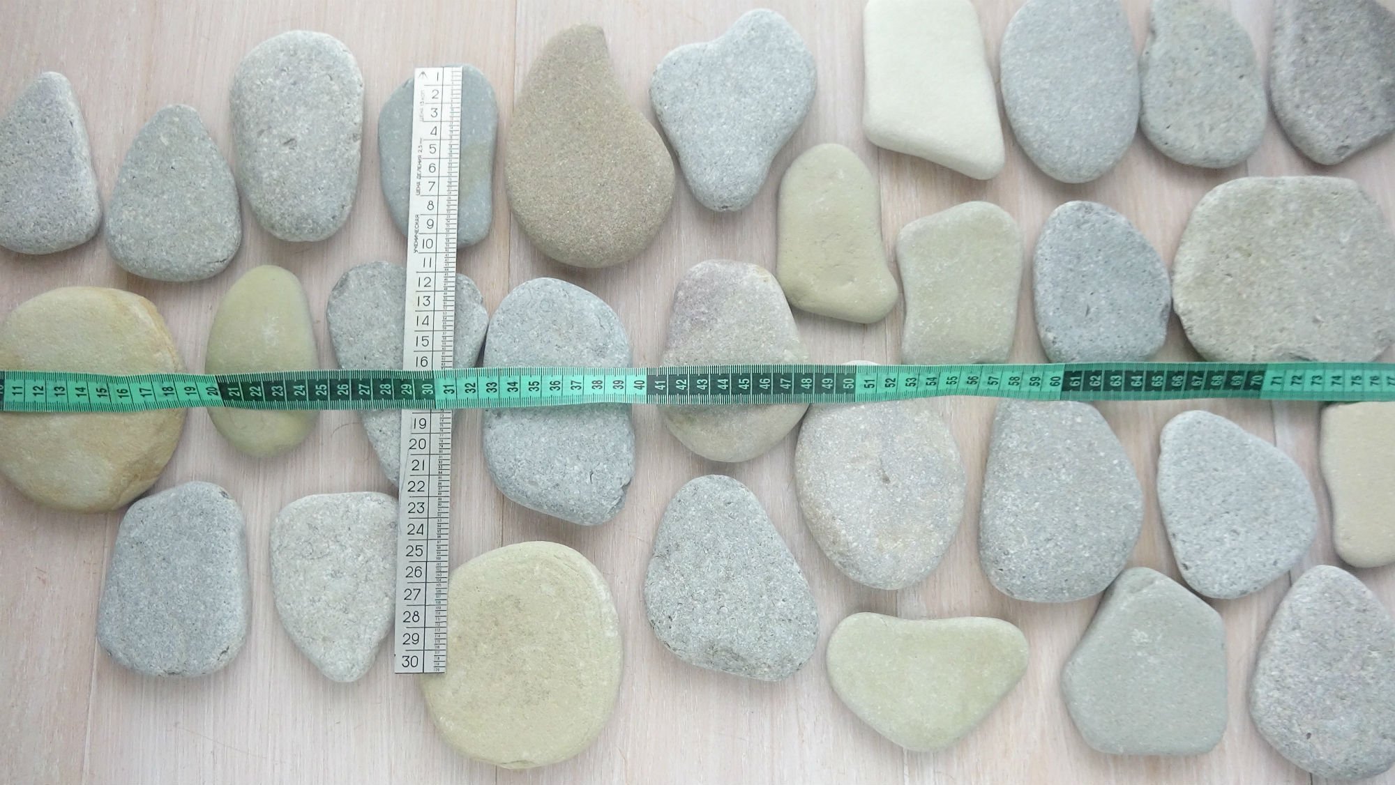 JEUIHAU 50 stuks witte stenen om te schilderen, grote ronde kiezelstenen, natuurlijke gladde stenen, platte witte stenen, decoratiesteen voor schilderen, kunst, ambachten