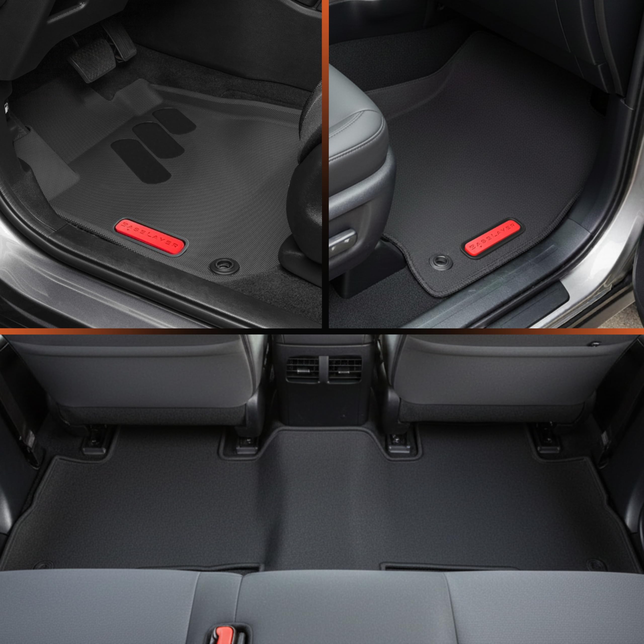 BaseLayer Elite Floor Mats for Toyota 4Runner 2013-2024 Lexus GX 460 2014-2023 - Made in USA Precision Fit — view 2
