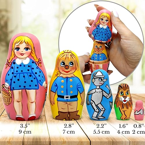 Miniatura 3 de AEVVV Muñecos de anidación rusa de mago para niños, 5 piezas, regalos de muñeca de mago Matryoshka - Muñecas rusas Matryoshka - Muñecas rusas de
