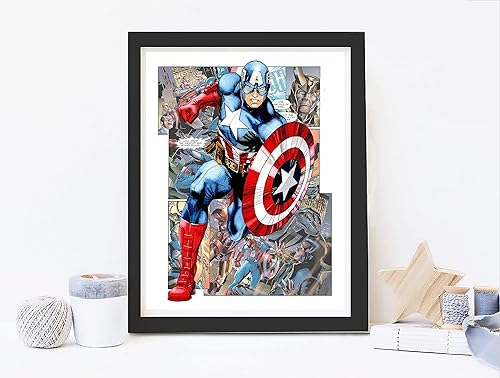 Miniatura 6 de Pósteres de héroe para habitación de niños, juego de 4 unidades de 8 x 10 pulgadas sin marco, arte de pared de héroe, decoración de pared de héroe,
