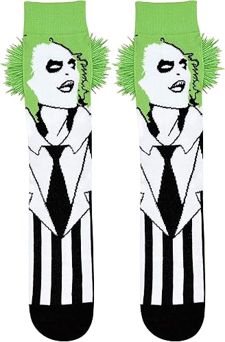 Hyp Beetlejuice - Calcetines para hombre con pelo adornado