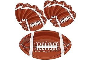 Anapoliz Super Bowl Party Supplies 2022 | Reusable Football Serving Trays