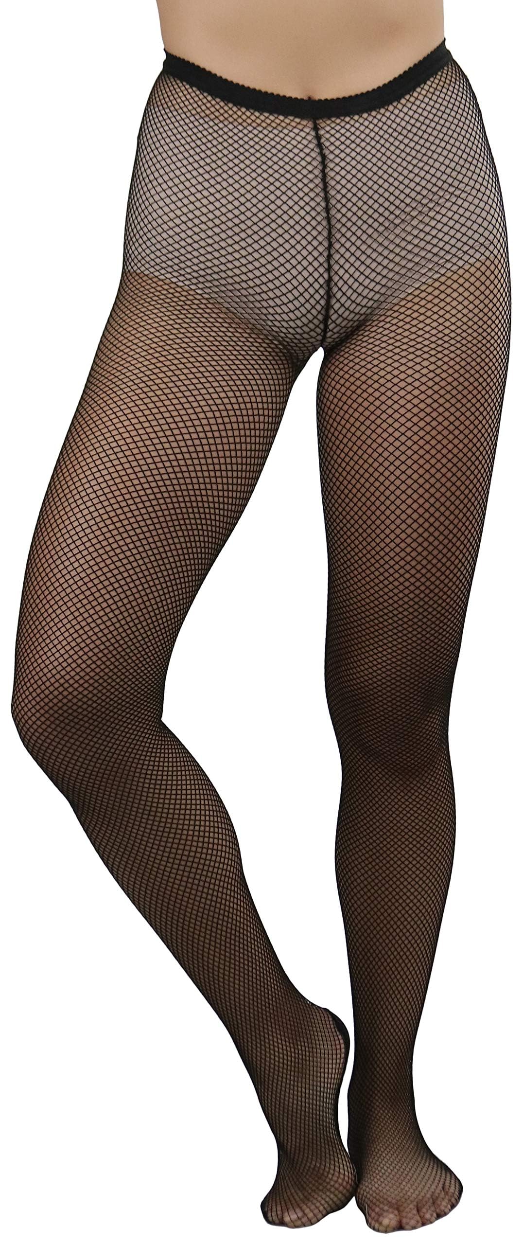 ToBeInStyle Women’s Sexy Vibrant Fine Classic Fishnet Full Footed Pantyhose