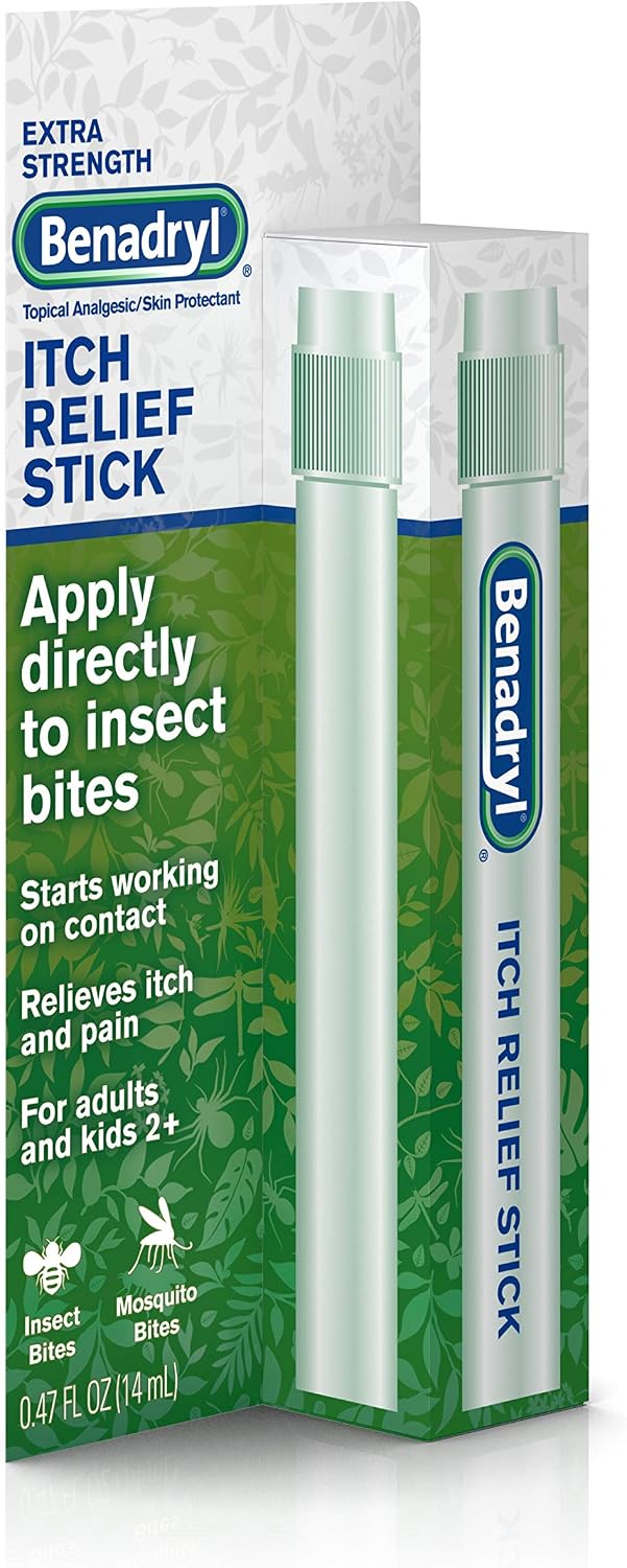 Benadryl Itch STK Size 4.7z Benadryl Extra Strength Itch Relief Stick,4 Pack