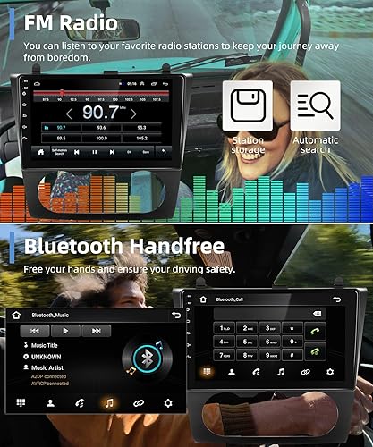 Miniatura 25 de Para Nissan Altima 2008-2012 Android 13 Estéreo de coche 9 pulgadas HD pantalla táctil Radio, inalámbrico CarPlay Android Auto GPS WiFi Bluetooth
