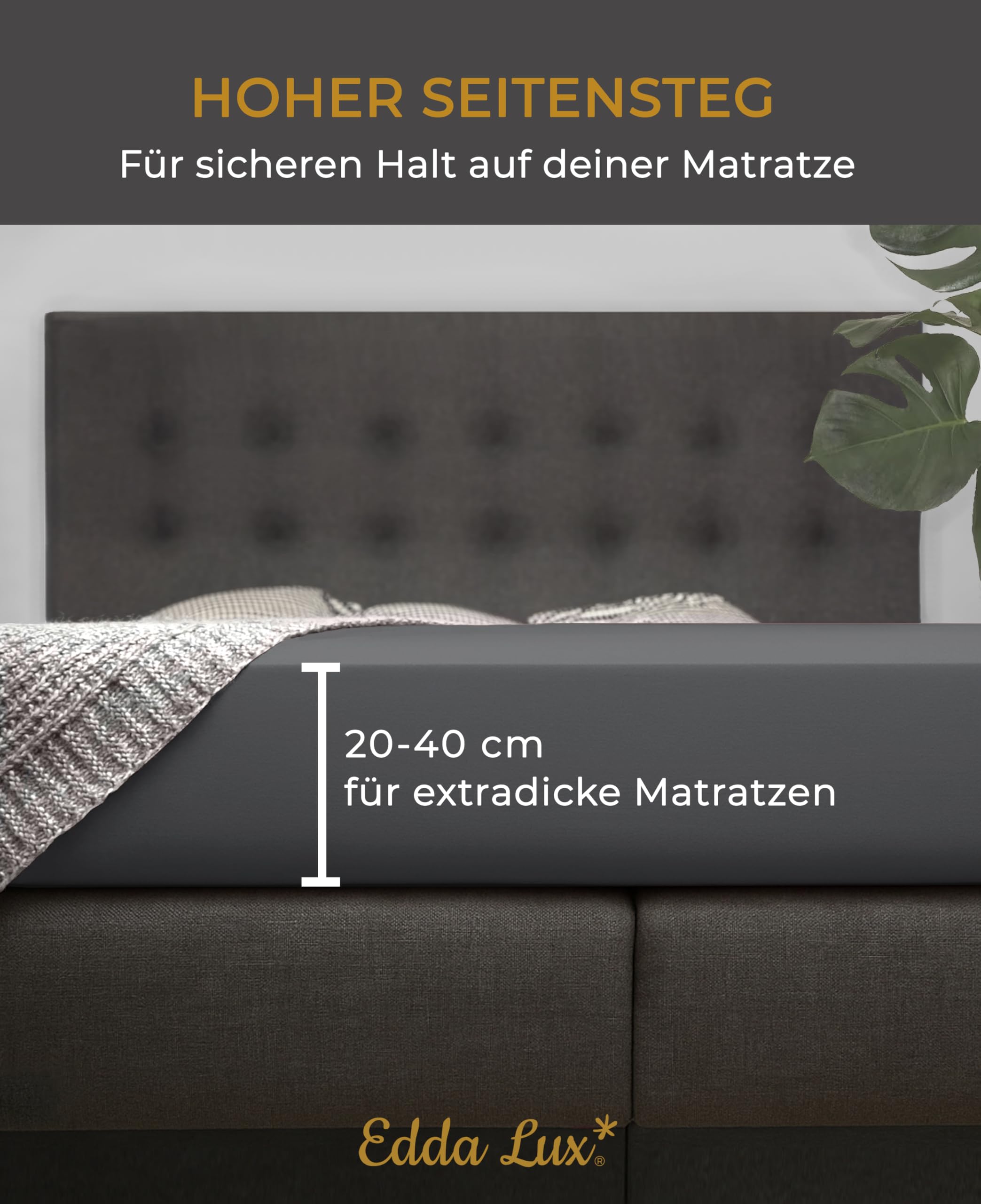 Lenzuolo Con Angoli In Jersey Di Cotone - Per Materassi 20-40 Cm, 200x220/240 Cm, Naturale