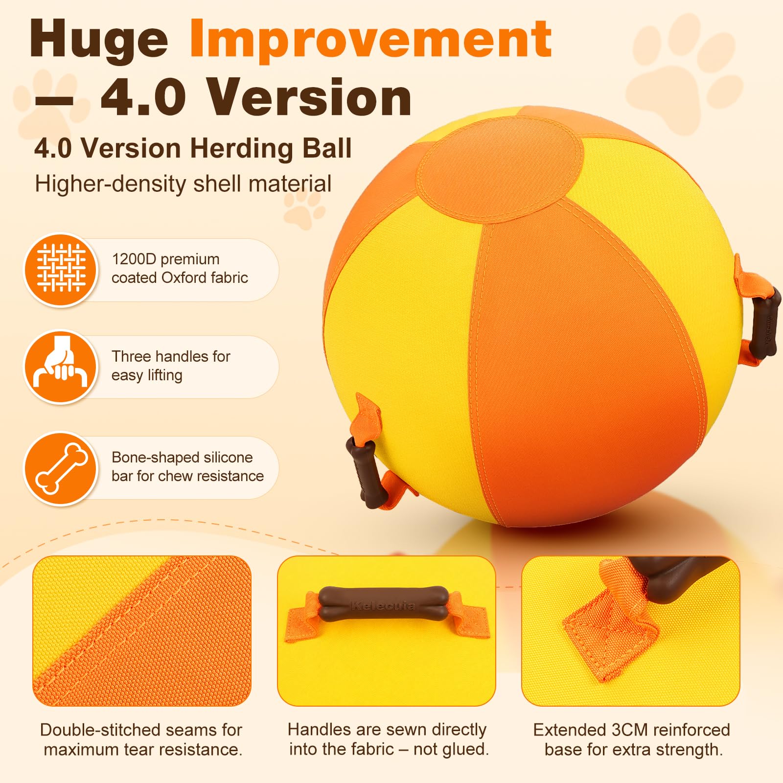 57,1 cm Herding Ball für Hunde und Pferde, Knochenförmige