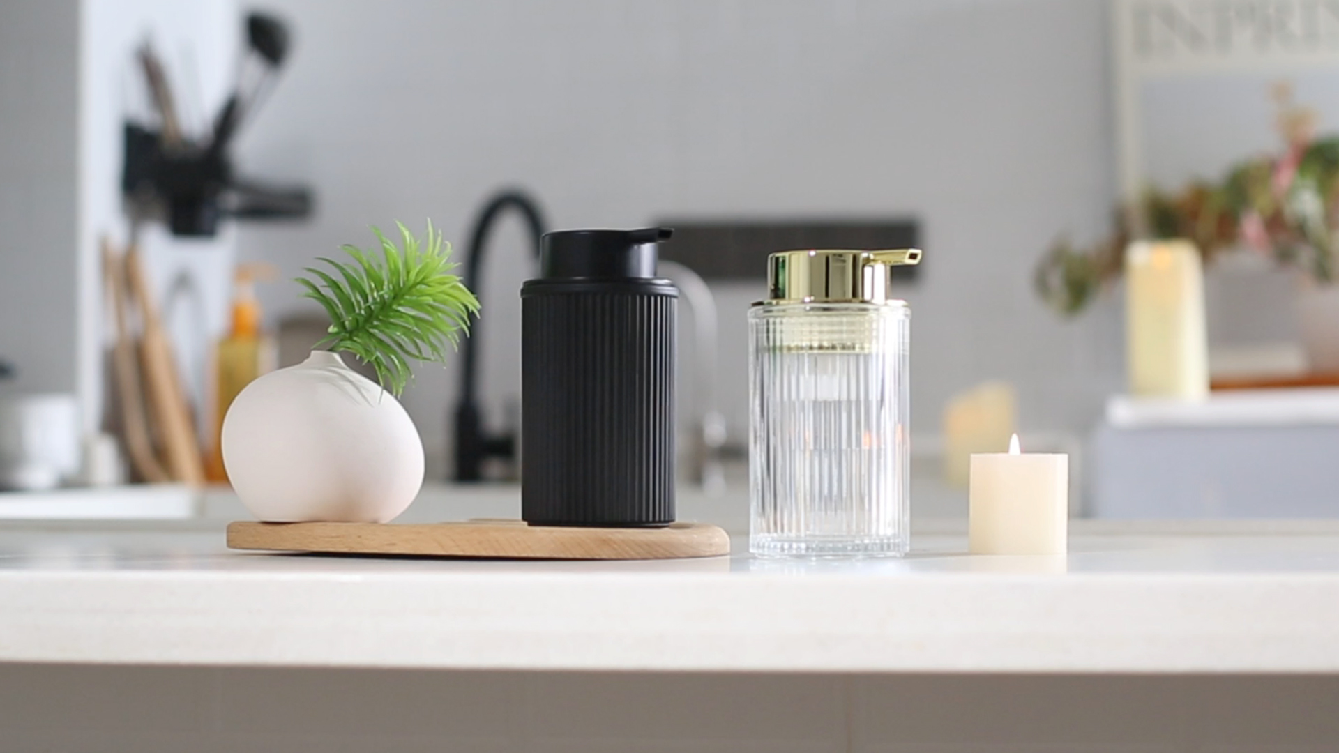 Amazon.com: KASUNTING Matte Black Foaming Soap Dispenser, Ribbed