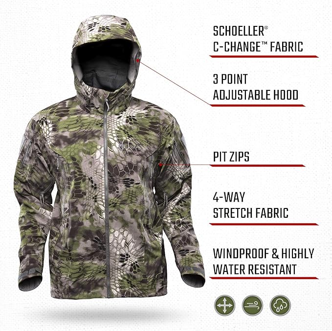 kryptek waterproof jacket