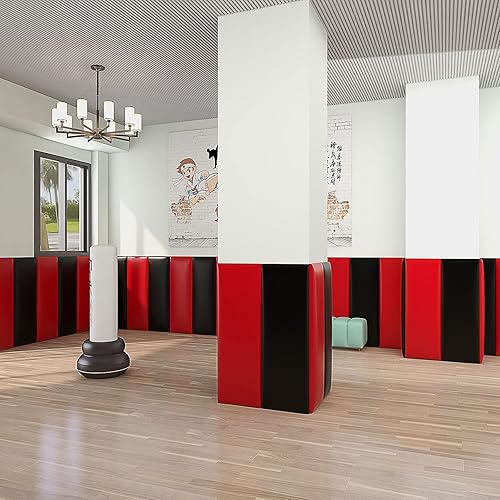 Miniatura 5 de Paneles tapizados 3D anticolisión para despegar y pegar, cabecera Queen, protección decorativa para sala de juegos, paquete de 2 paneles, 23.6 x