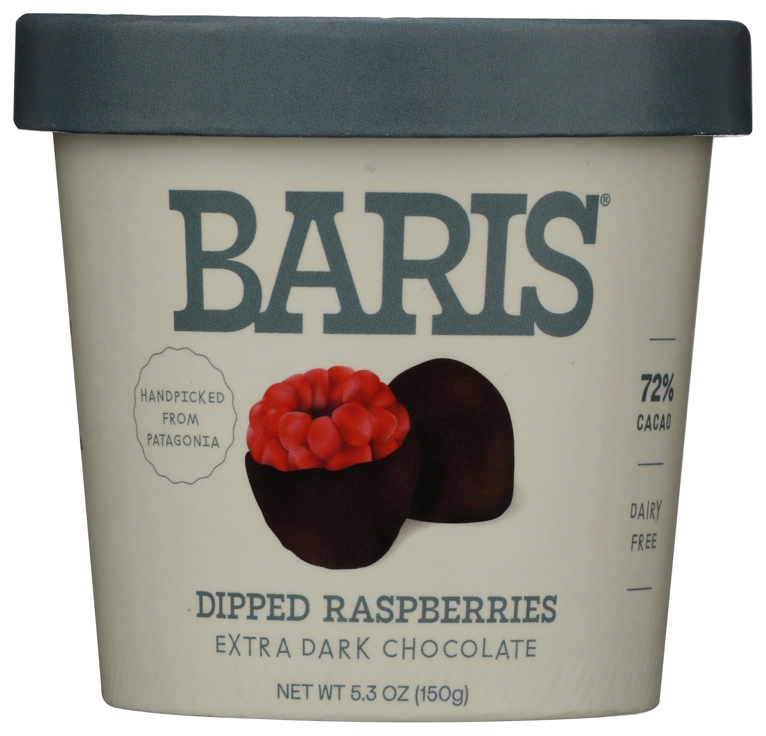 Baris Extra Dark Chocolate Raspberries, 5.3 OZ