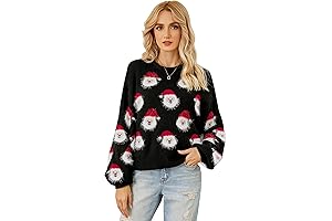 Lesmart Womens Santa Thong Christmas Sweater