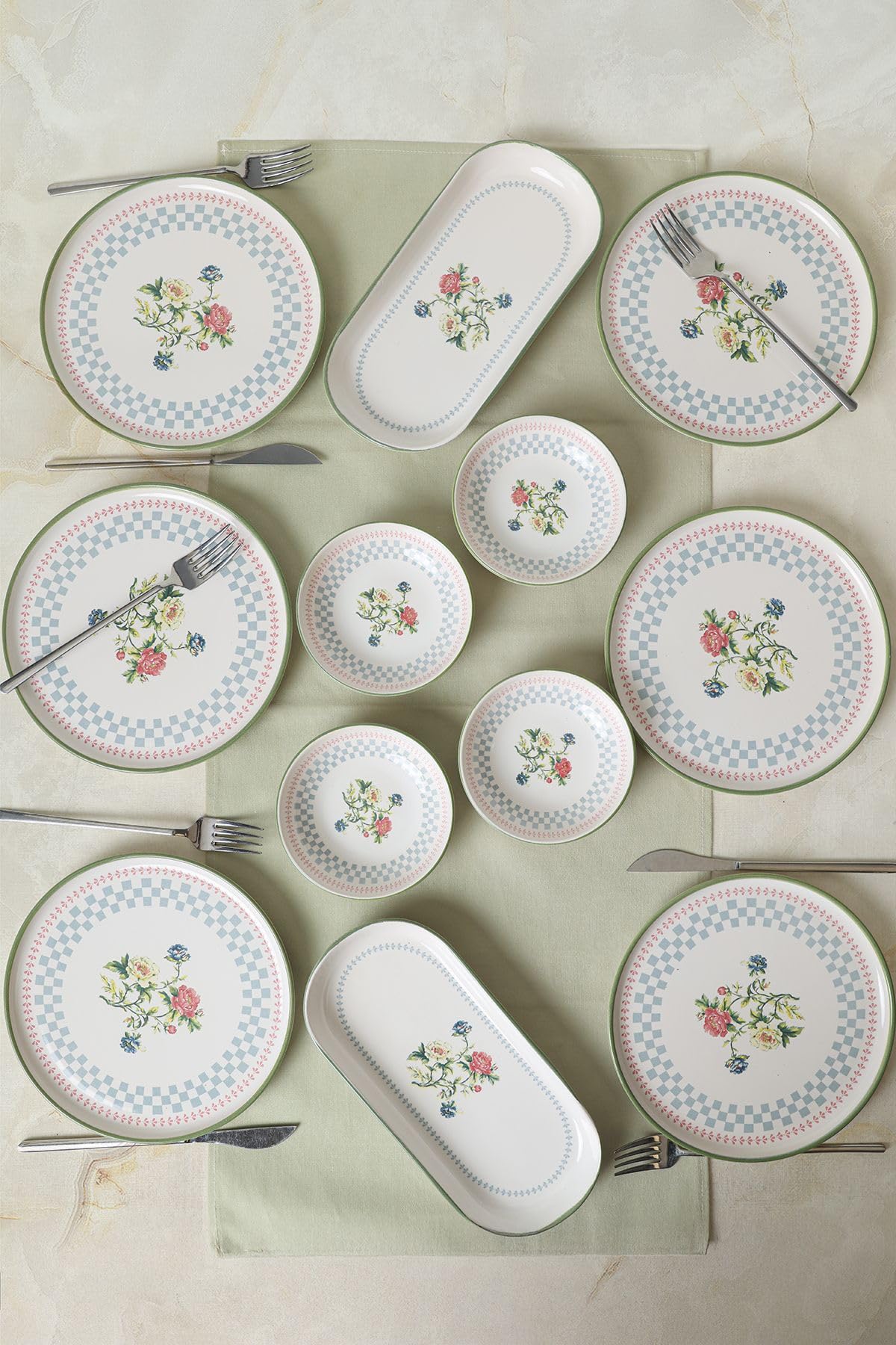Keramika Rose Line Kahvaltı Takımı 12 Parça 6 Kişilik 22911-13