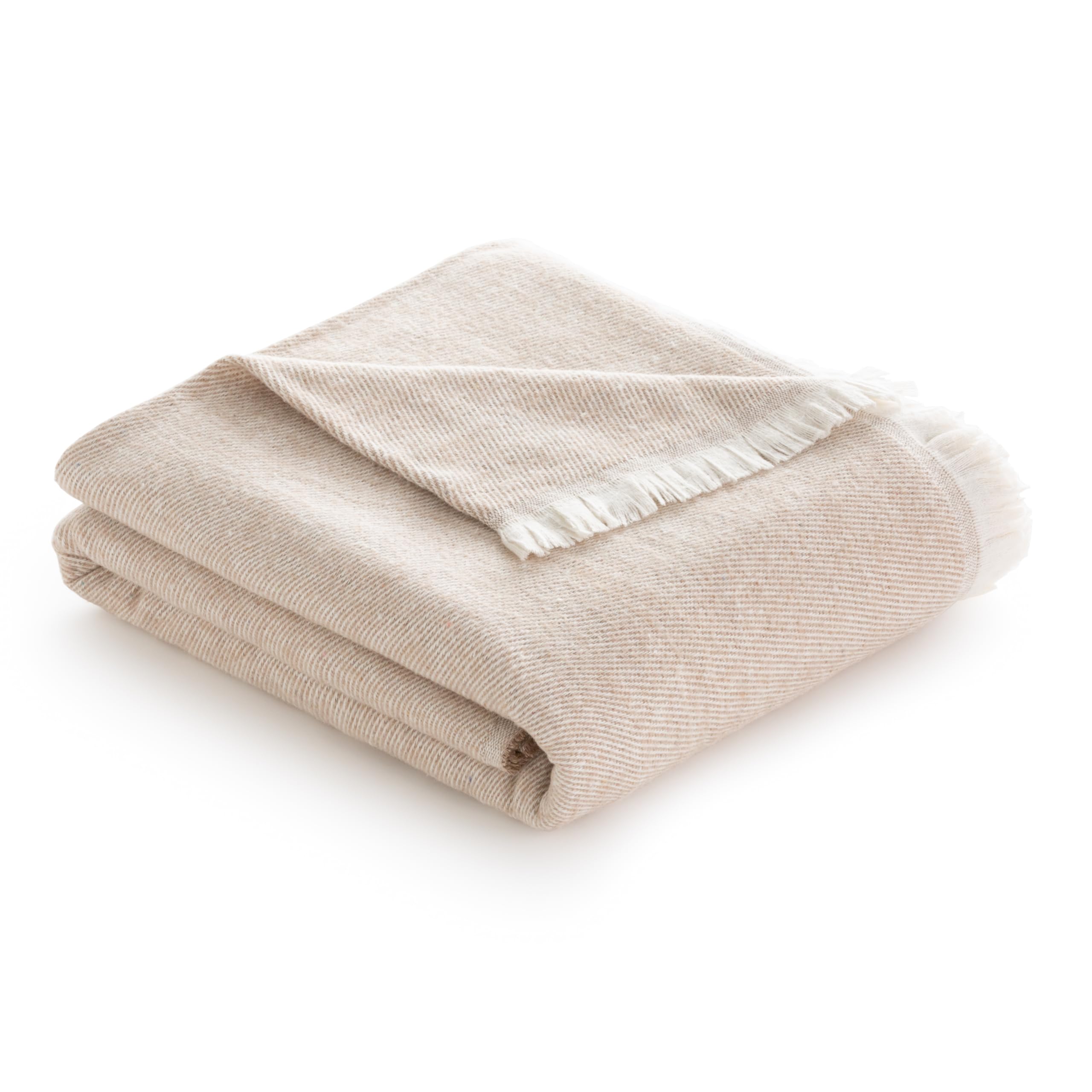 Todocama - Extra Soft Cotton Blanket with Stripes Design, Multipurpose Four Seasons Bedspread for Sofa, Bed, Decorative Cover and Scarf Blanket