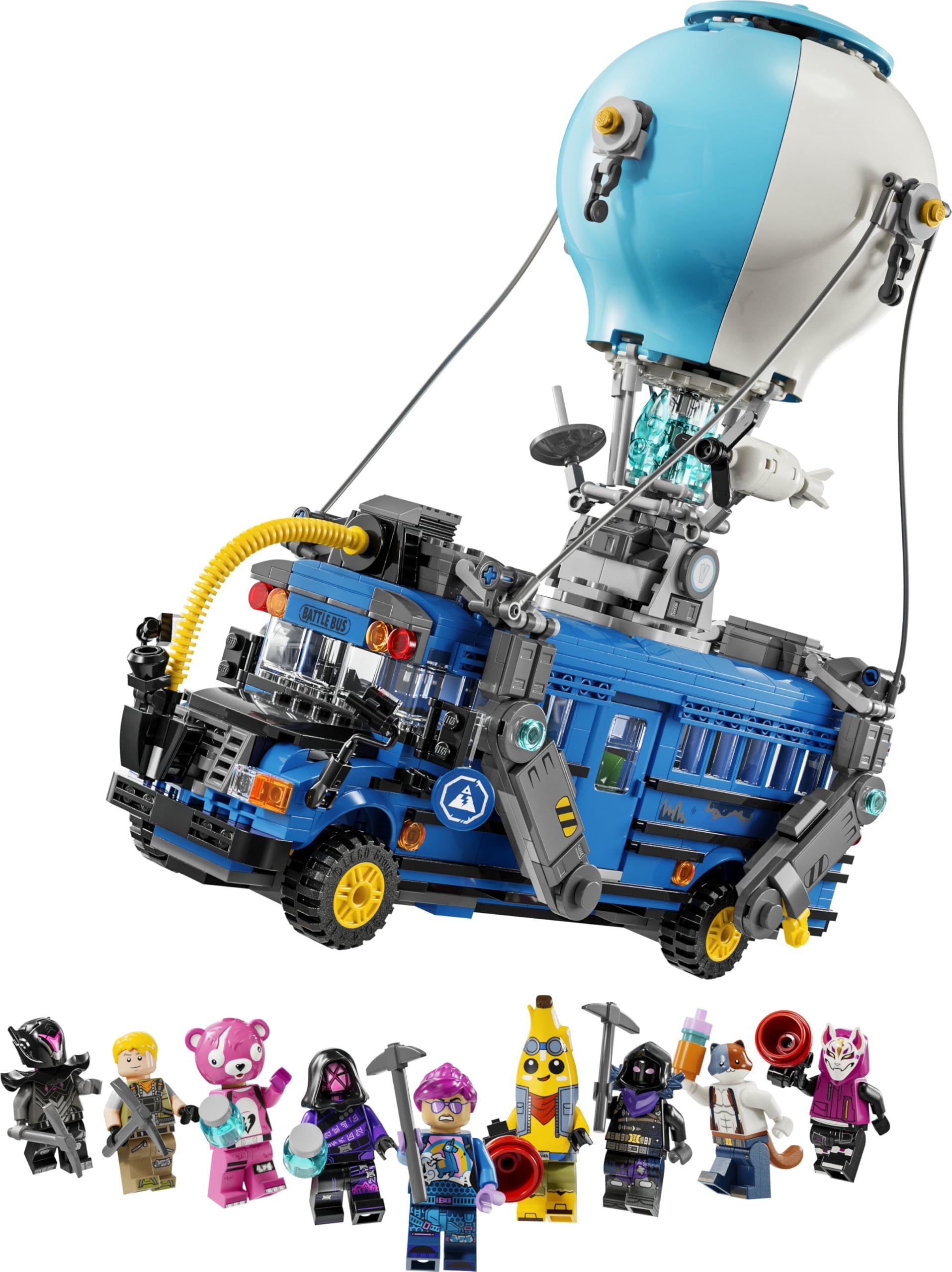 LEGO Fortnite Schlachtenbus, Spielzeug zum Videospiel mit Minifiguren, Geschenk für Gaming Fans ab 10 Jahren, Fahrzeug Bauset für Kinder, Kreatives Geschenk zum Geburtstag - 77073