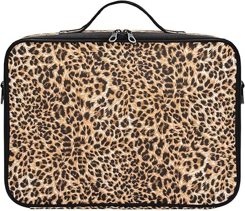 Brown Leopard Camo traveling cosmetic bag toiletries travel makeup bag zipper travel makeup organizer neceser para cosmeticos for womens men mens