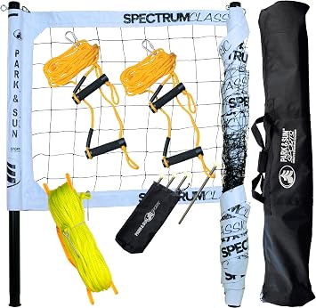 Park and Sun Sports Spectrum Classic Volleyball Set Color White