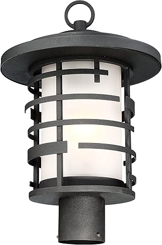 Miniatura 2 de Nuvo 606406 - Farol colgante de una luz, poste, color negro