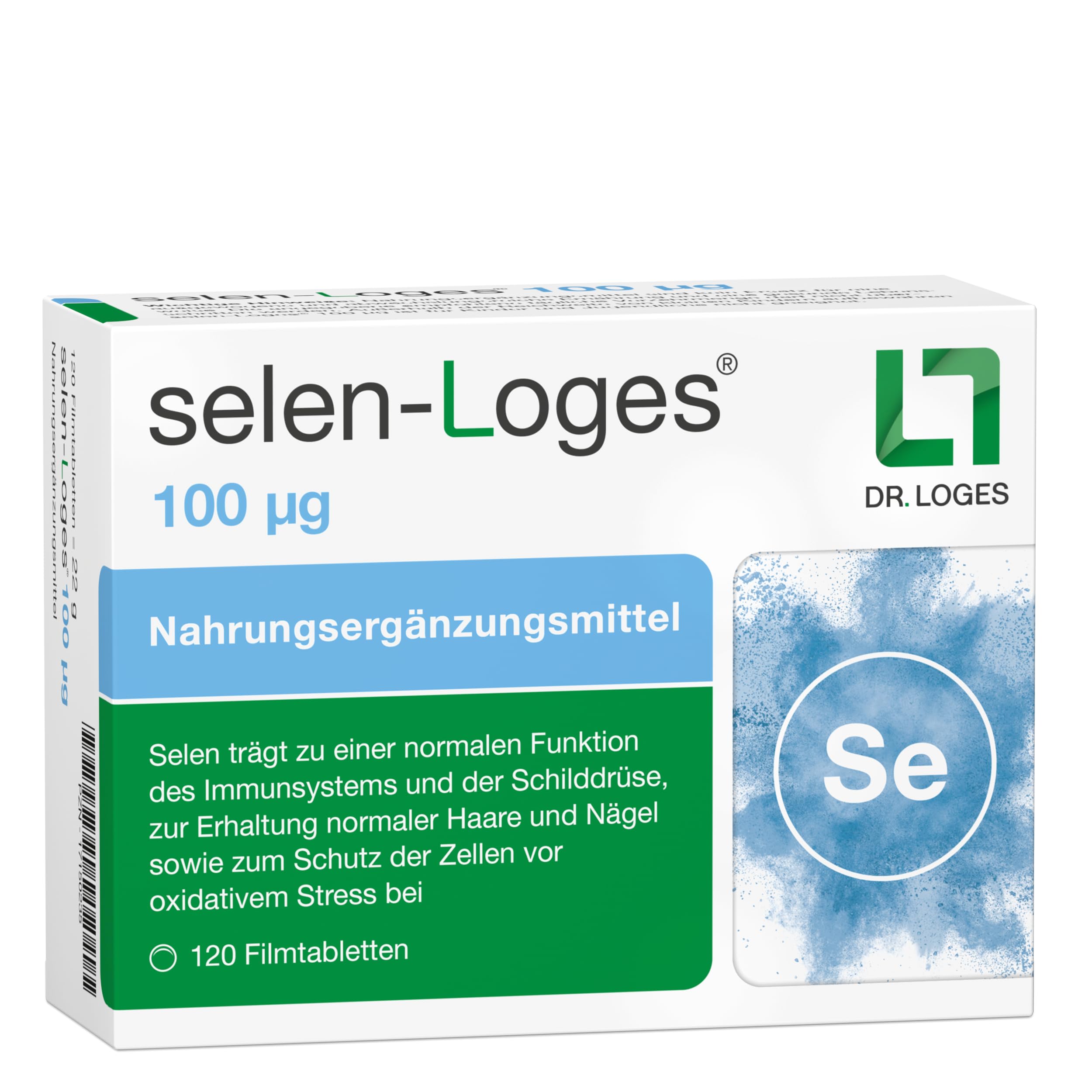 selen-Loges® 100 µg - 120 Filmtabletten -Nahrungsergänzungsmittel mit Selen