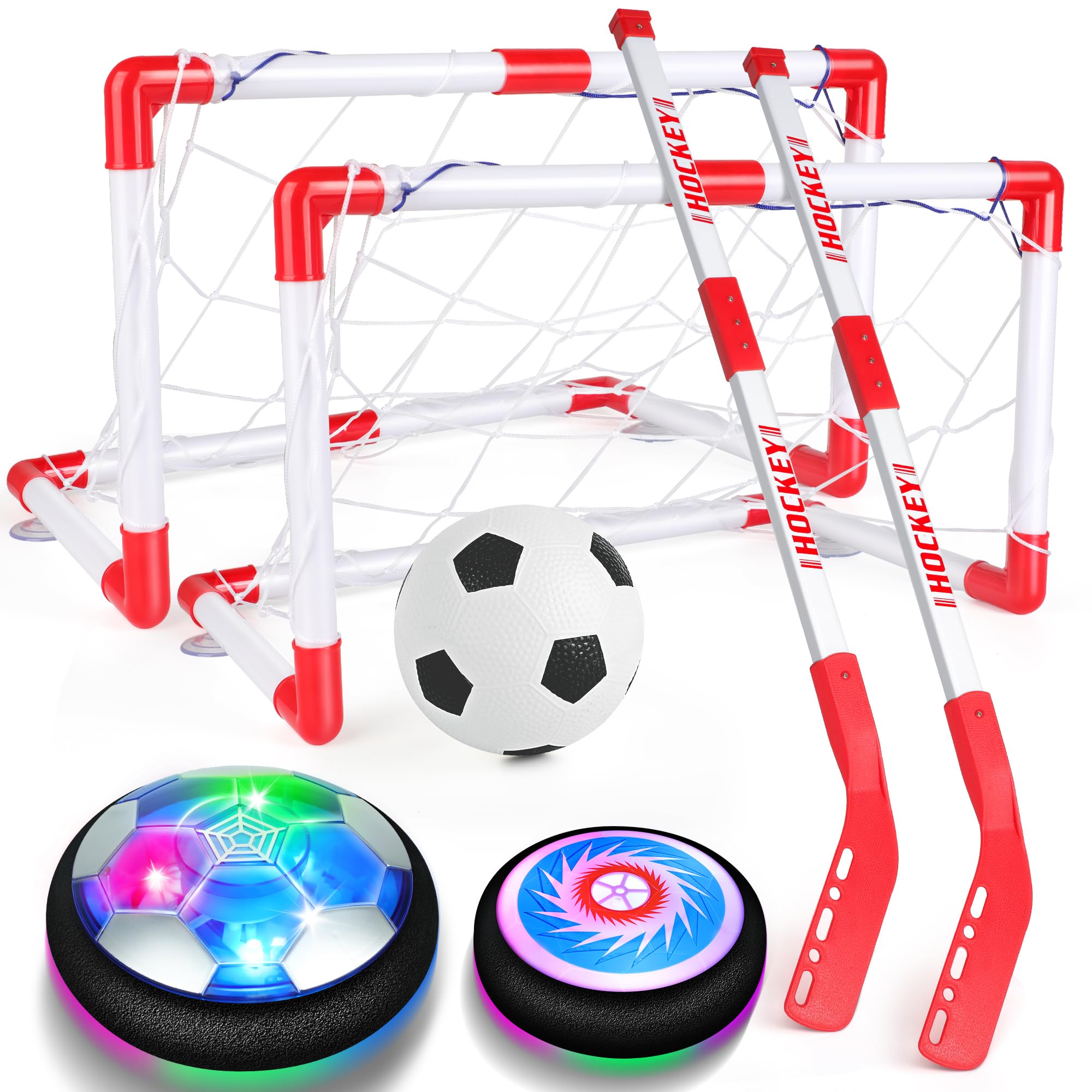 スポーツトイ・アクショントイ hokusa002 Amazon.com: Helsort Hover Soccer Ball Set, Hover Hockey Set