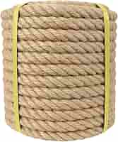Thick Hemp Rope - 1 Inch × 100 Feet - Natural Jute Rope 4