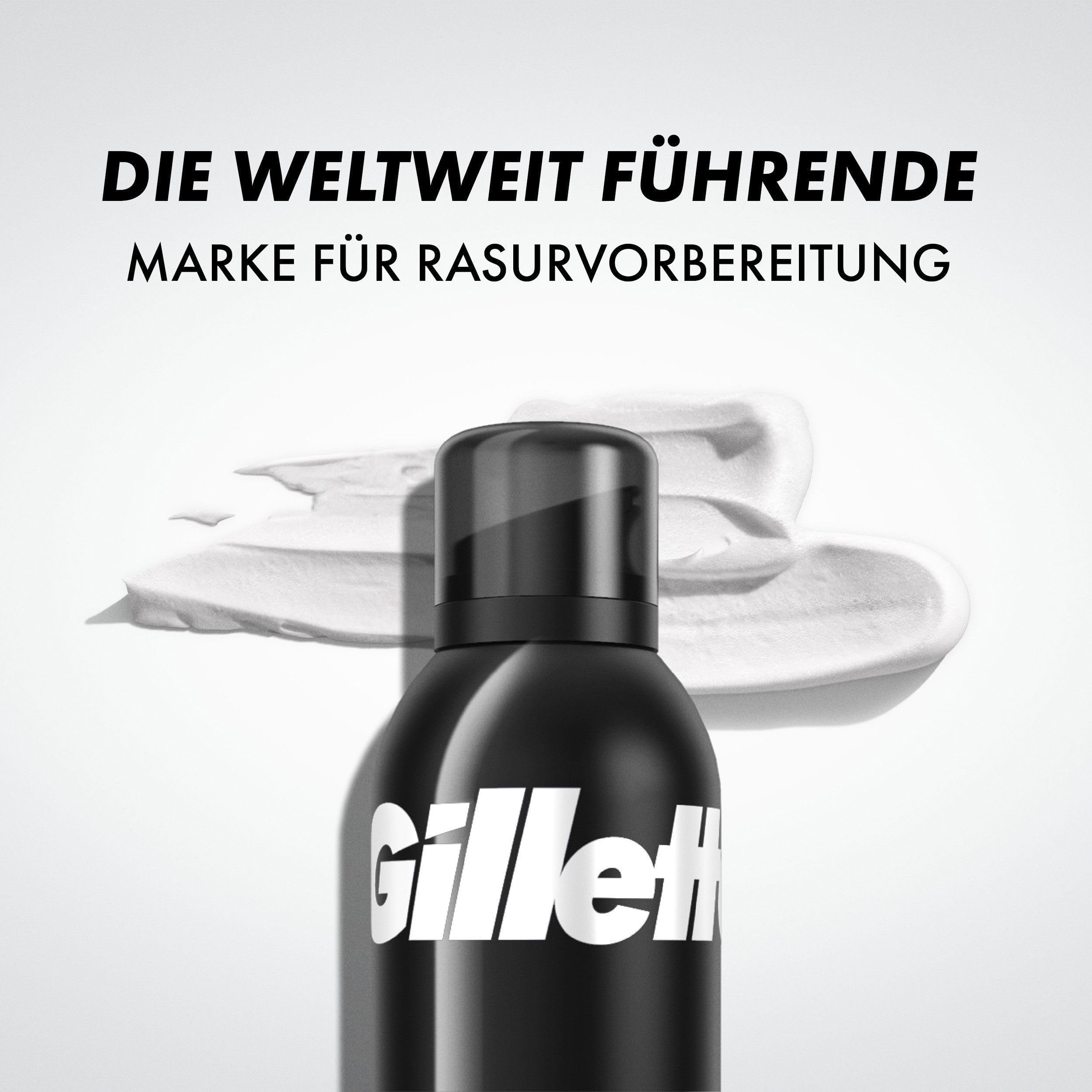 Gillette Classic Bartpflege Rasierschaum Männer (200 ml), mit Limettenduft, Geschenk für Männer