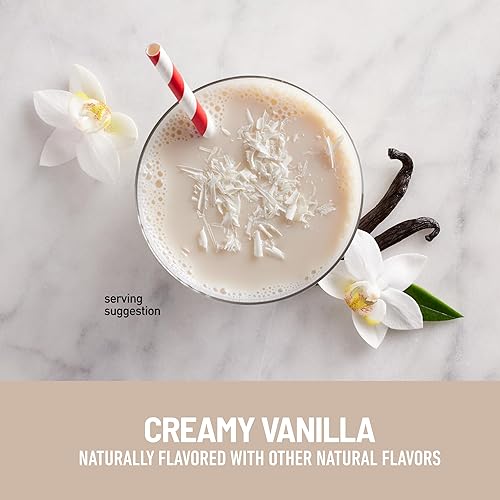 Miniatura 3 de SlimFast Batido de aperitivos, batido de fibra de 90 calorías, listo para beber, bebida proteica, vainilla cremosa, 12 unidades