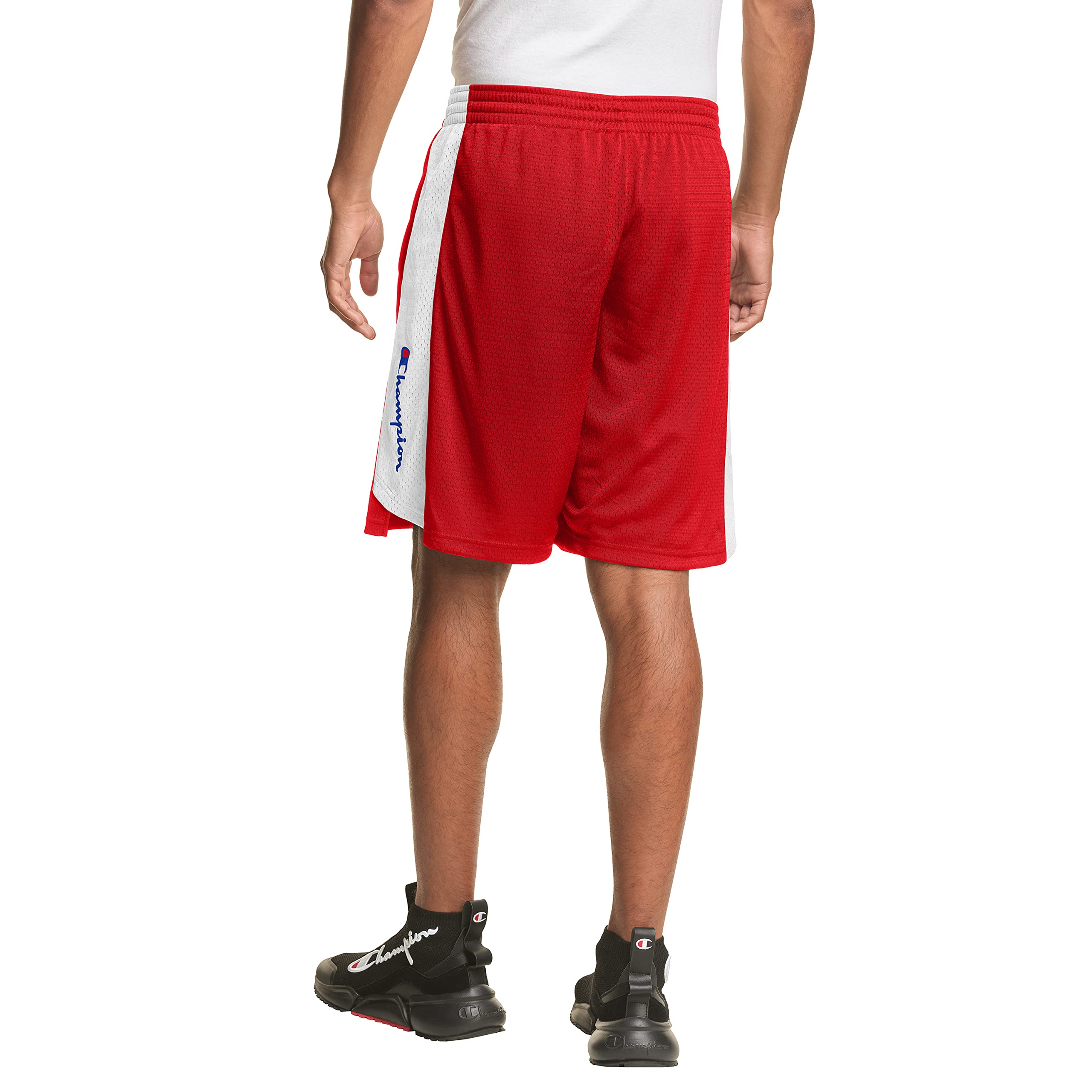 Champion Mesh Basketball Short, Rouge Écarlate, S Homme