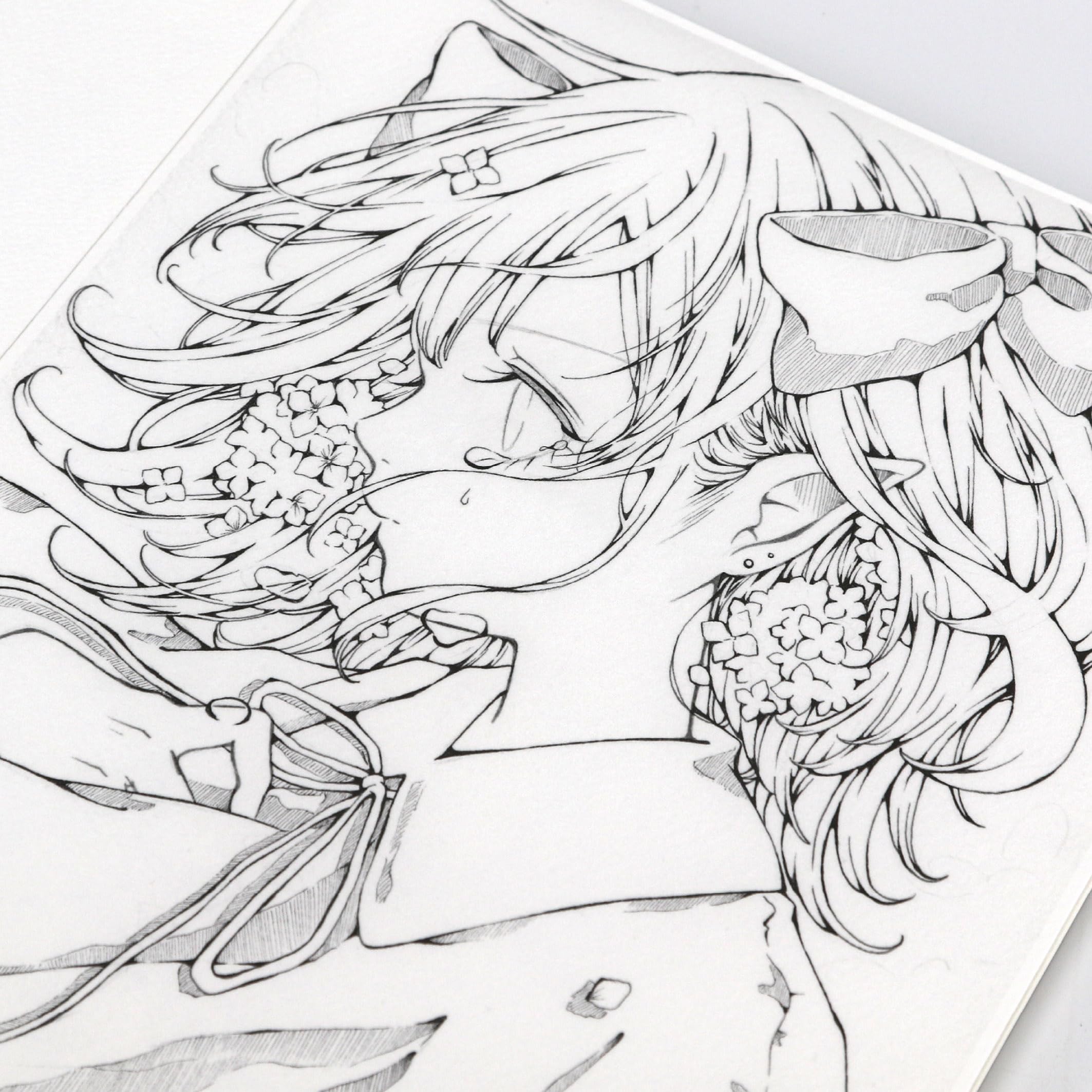 とあるお茶　原画、ラフセット Amazon.co.jp: とあるお茶 塗り絵ブック vol.3 線画10枚綴じ A4サイズ