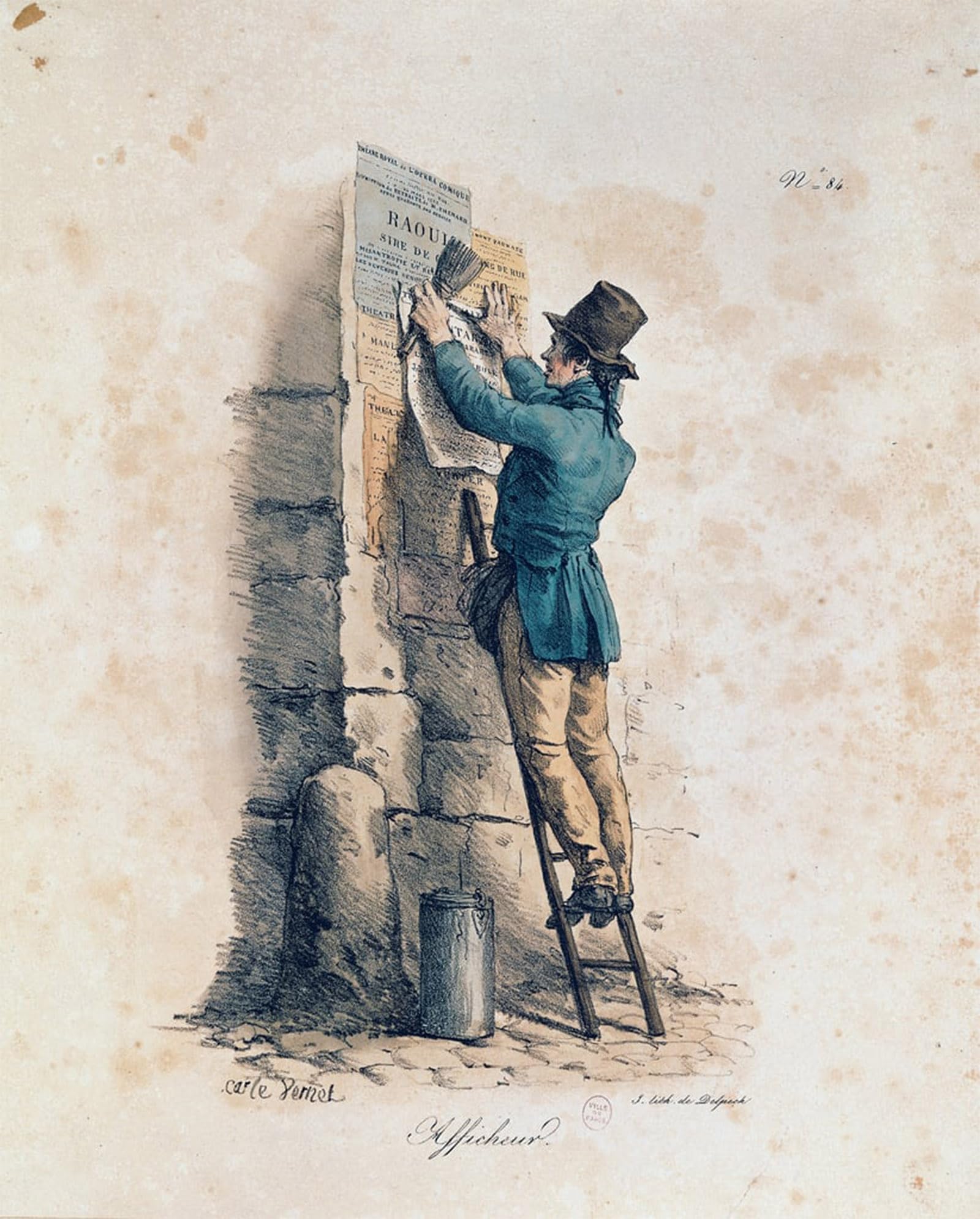 ARTXLXXBN Famous Prints Artwork Pictures Poster Painting Art Billposter by Antoine Charles Horace Vernet Artwork Landscape Pictures for Home Decor 60x90cm
