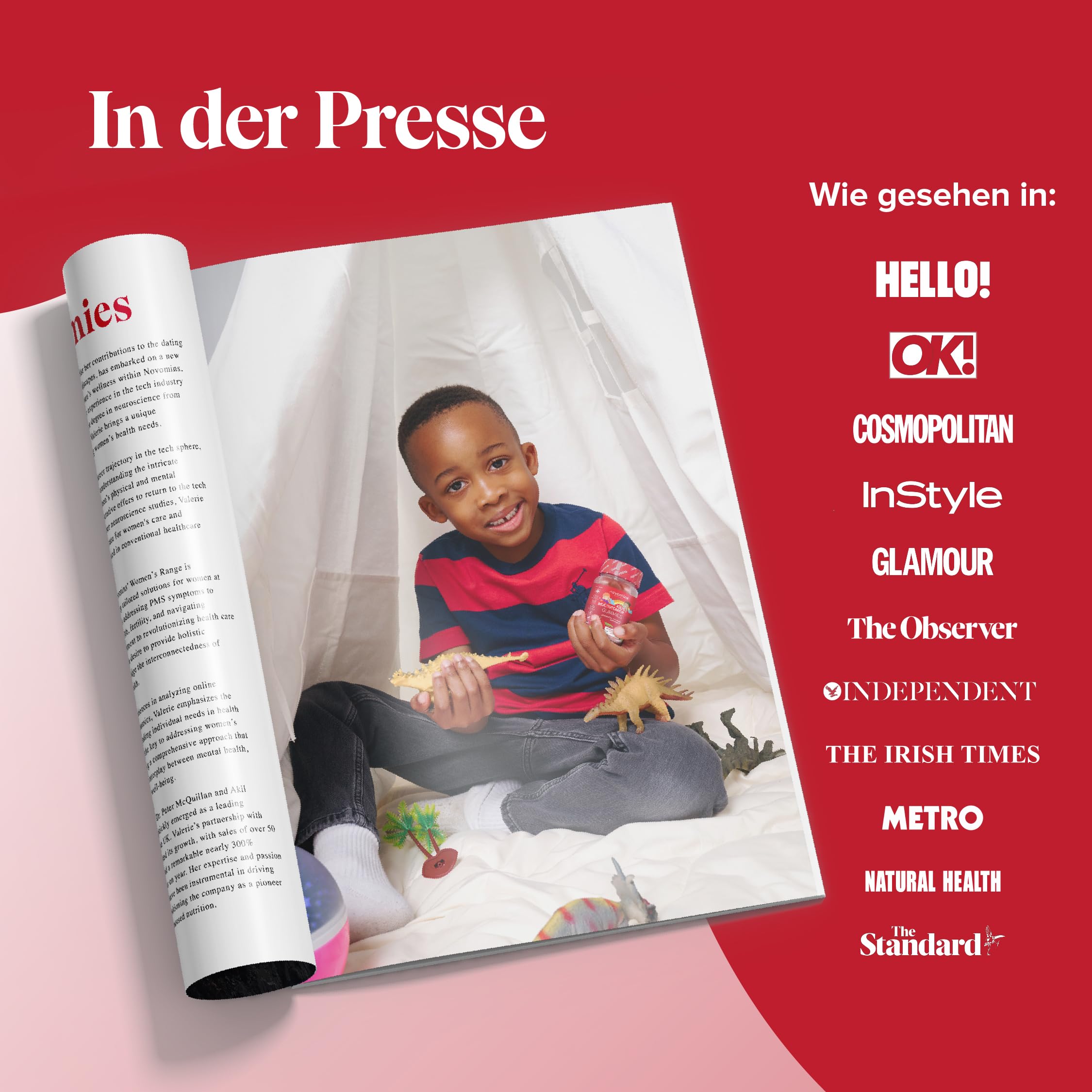 Multivitamin Kinder | 30 Multivitamin Gummies | Glutenfrei | Novomins – Ansicht 11