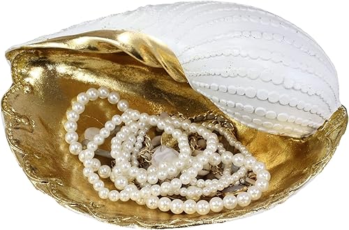 Miniatura 8 de Ebros 10 pulgadas de largo Golden Nautical Ocean Nautilus Mollusc Shell Display Dish Bowl Holder Estatua para joyería popurrí monedas multiuso