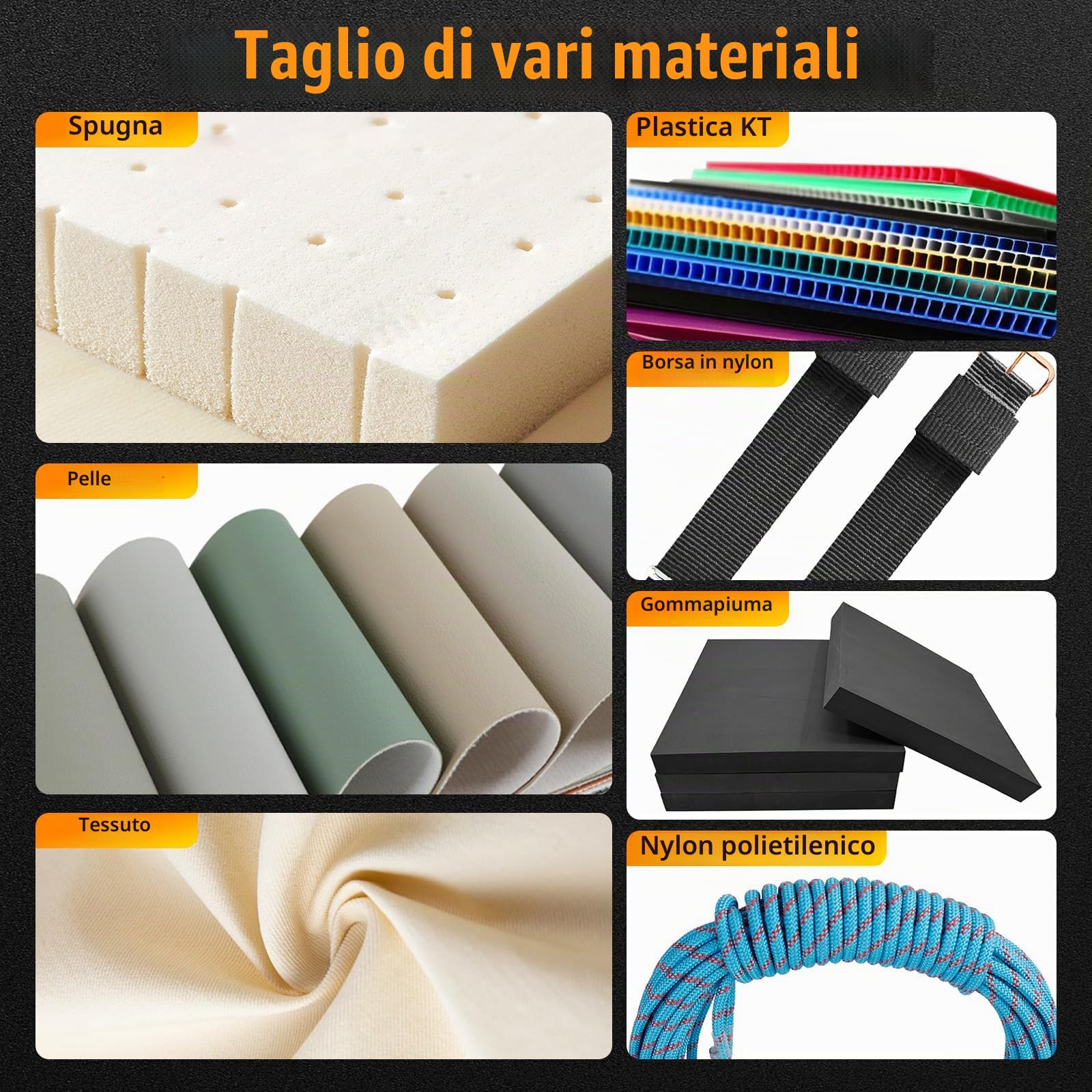Taglierina elettrica in polistirene da 300 W con 5 lame in Nicromo, taglierina elettrica con 0-650 ℃, taglierina professionale per EPS, EPP, piastre KT, EVA, PU, gomma e tessuto