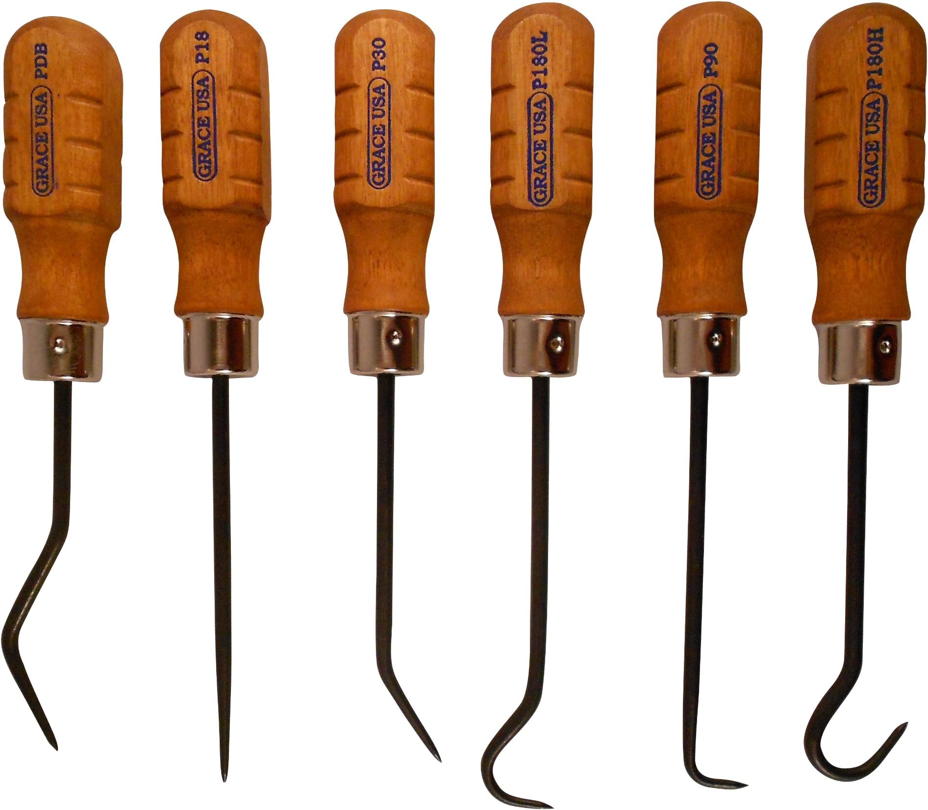 Grace USA - Hook and Pick Set - 6-Piece Set - HP6- Gunsmith Tools and Accessories