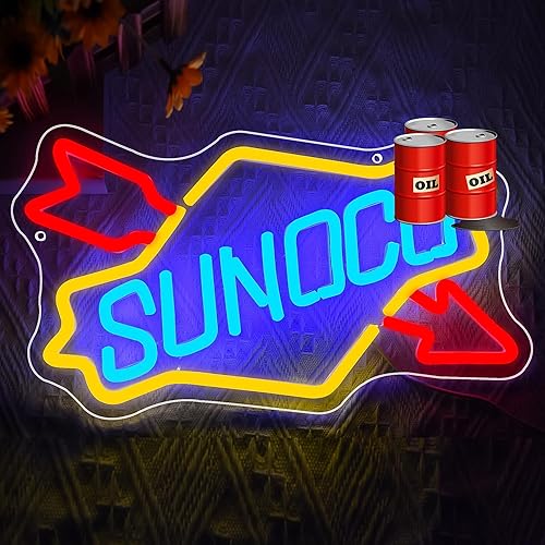 Miniatura 2 de Letrero de neón de garaje para decoración de pared, letrero de luz LED de aceite, decoración de garaje, letreros de neón para hombre, cueva, garaje,