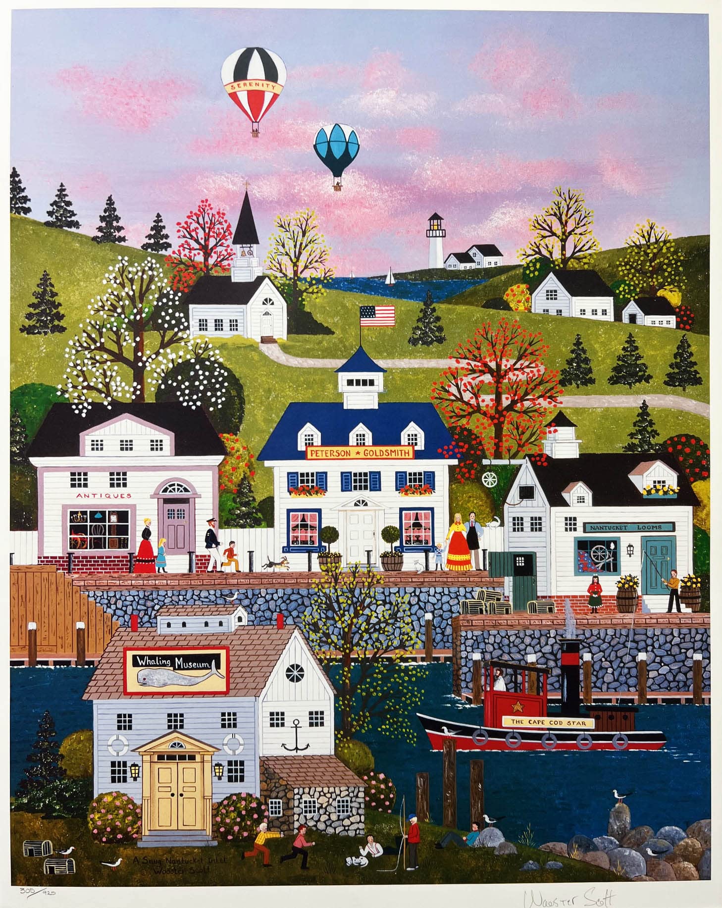 Amazon.com: Jane Wooster Scott A Snug Nantucket Inlet CUSTOM