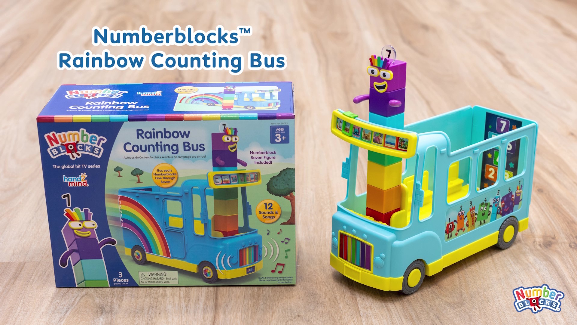 Amazon.com: hand2mind Numberblocks Rainbow Counting Bus, Music