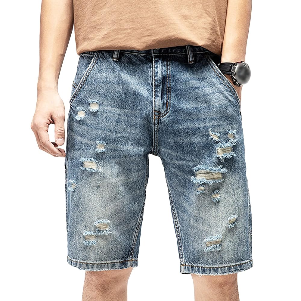 ロージーモンスター　denim scallop short pants Pop Star Rhinestone High-Rise Denim Shorts | Windsor