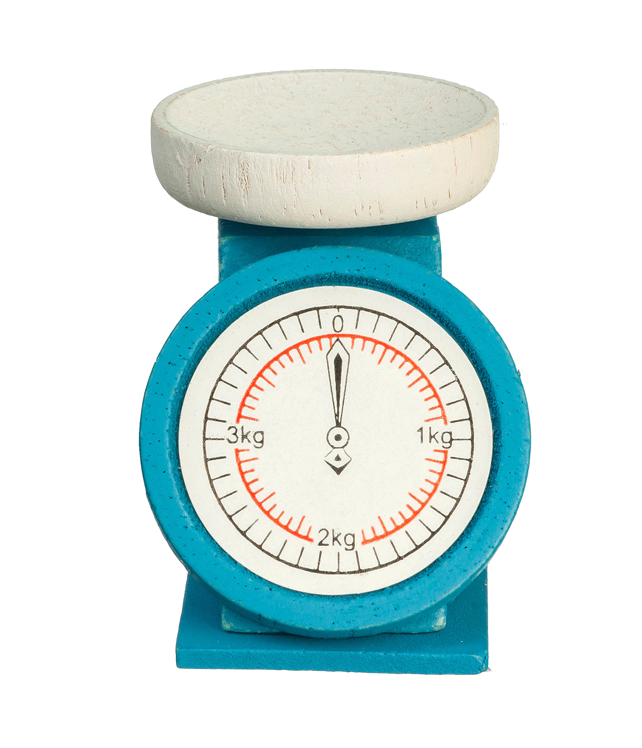 Melody Jane Dollhouse Blue Wooden Weighing Scales - 1:12 Scale Miniature Kitchen Accessory