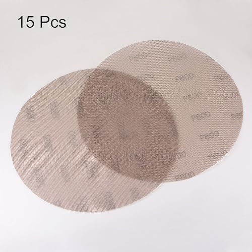 Miniatura 10 de HARFINGTON 15 discos de lijado de malla de 9 pulgadas, red de lijado de gancho y bucle, 80 granos, almohadillas abrasivas sin polvo para paneles de