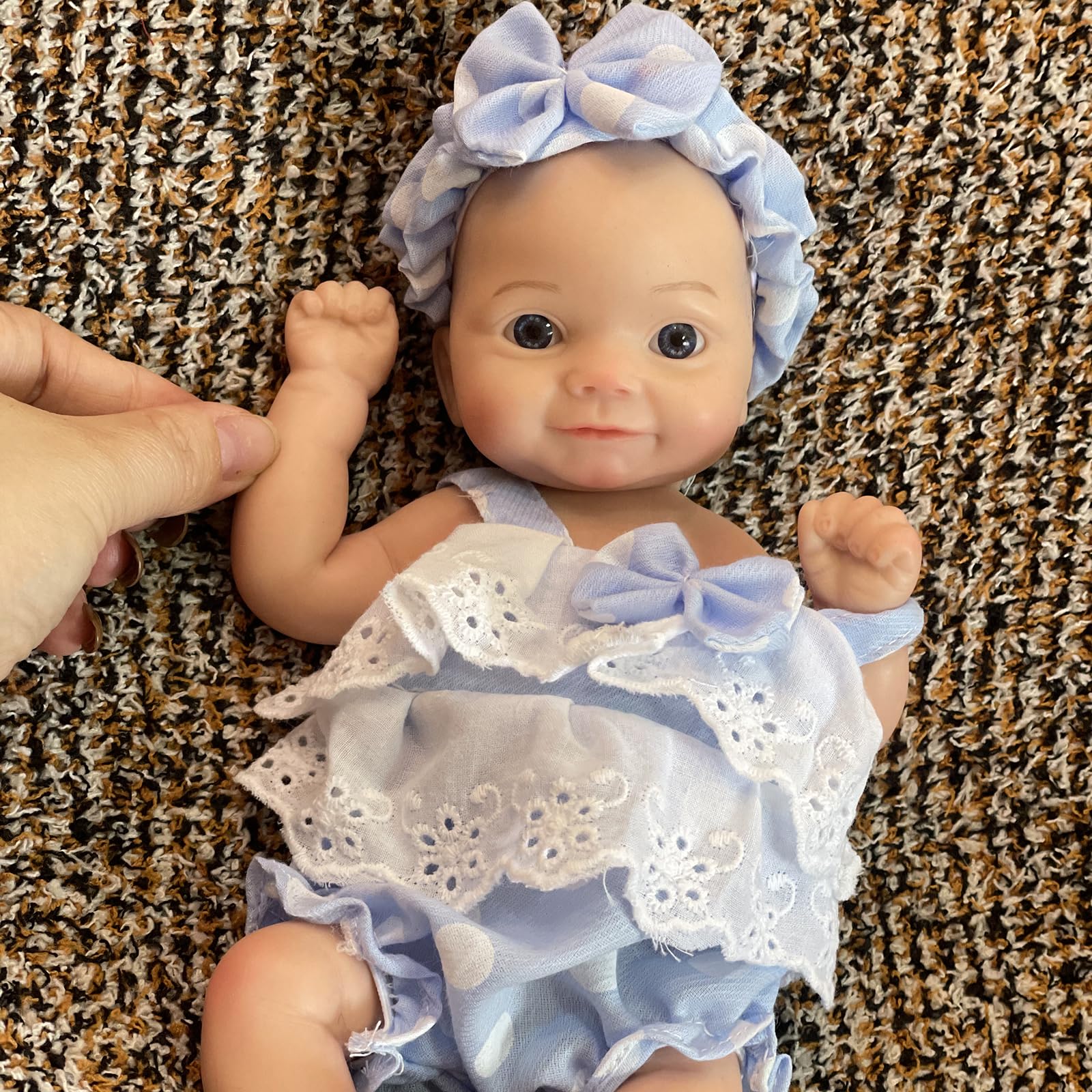 OtardDolls11 Inch Silicone Baby Doll Full Body Soft Silicone Reborn Baby Mini Real Life Reborn Baby Dolls Handmade Real Babies Reborn Baby Dolls Set