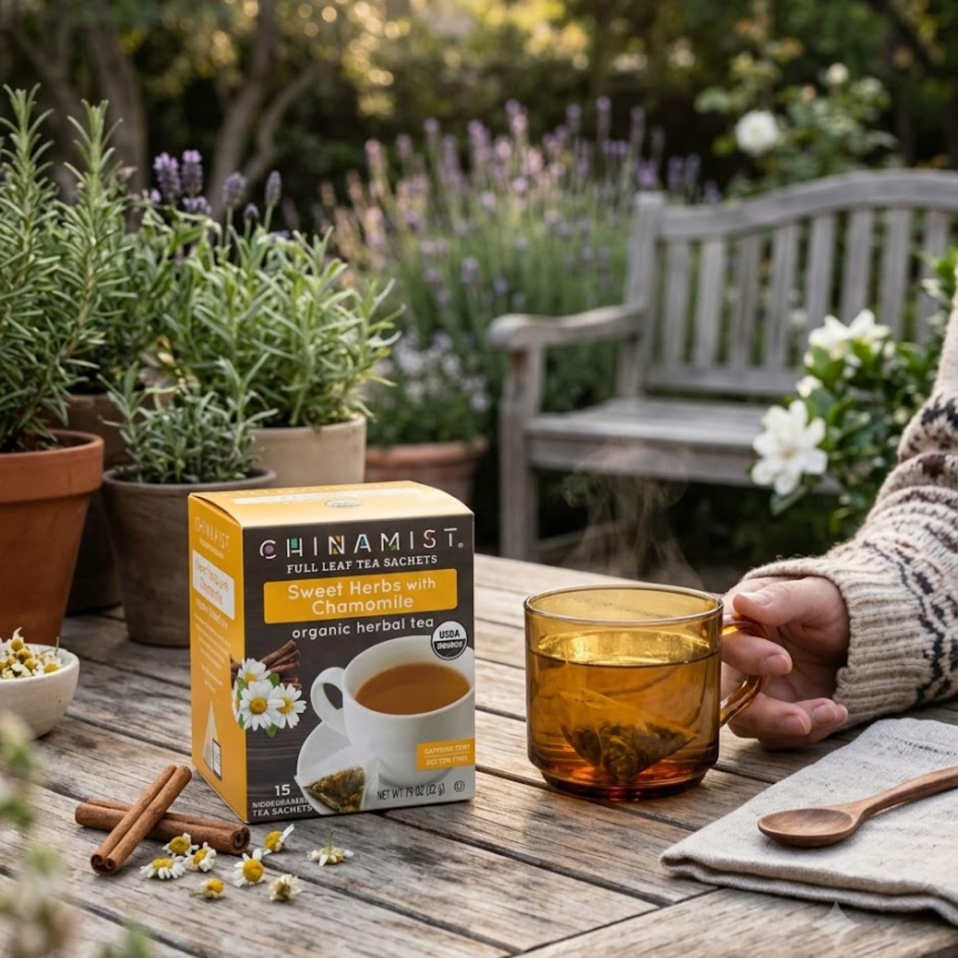 Amazon.com : China Mist Organic Herbal Tea, Sweet Herbs with