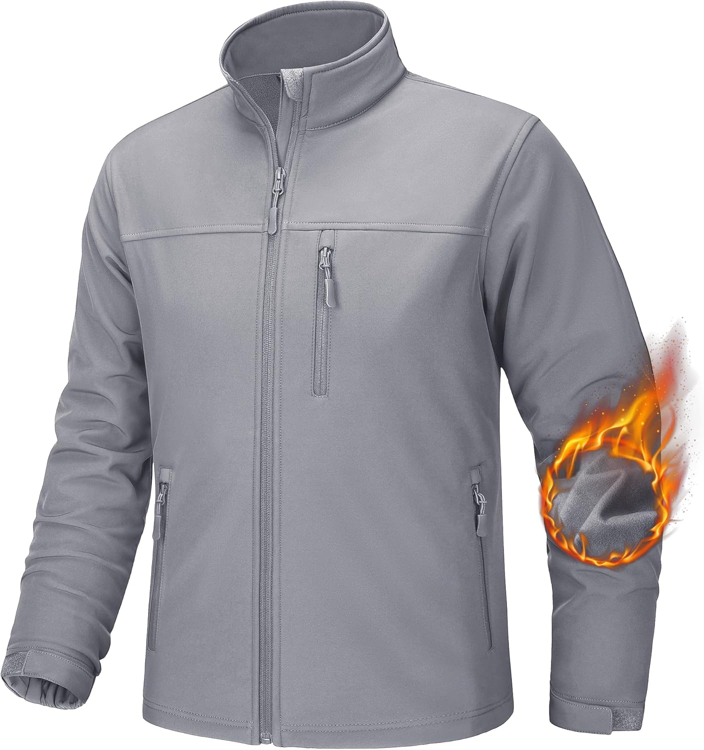 TACVASEN Men’s Tactical Jackets Softshell Fleece Lined Lightweight Coats with Pockets Water Resistant Outdoor Hiking TACVASEN Men’s Tactical Jackets Softshell Fleece Lined Lightweight Coats with Pockets Water Resistant Outdoor Hiking