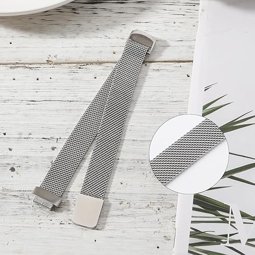 Miniatura 4 de Correa de repuesto para Fitbit Inspire 3, correas de reloj de metal ajustables con bucle magnético, correa de reloj de fitness, repuesto de correa